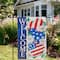 18" Stars & Stripes Hearts Patriotic Americana Garden Flag